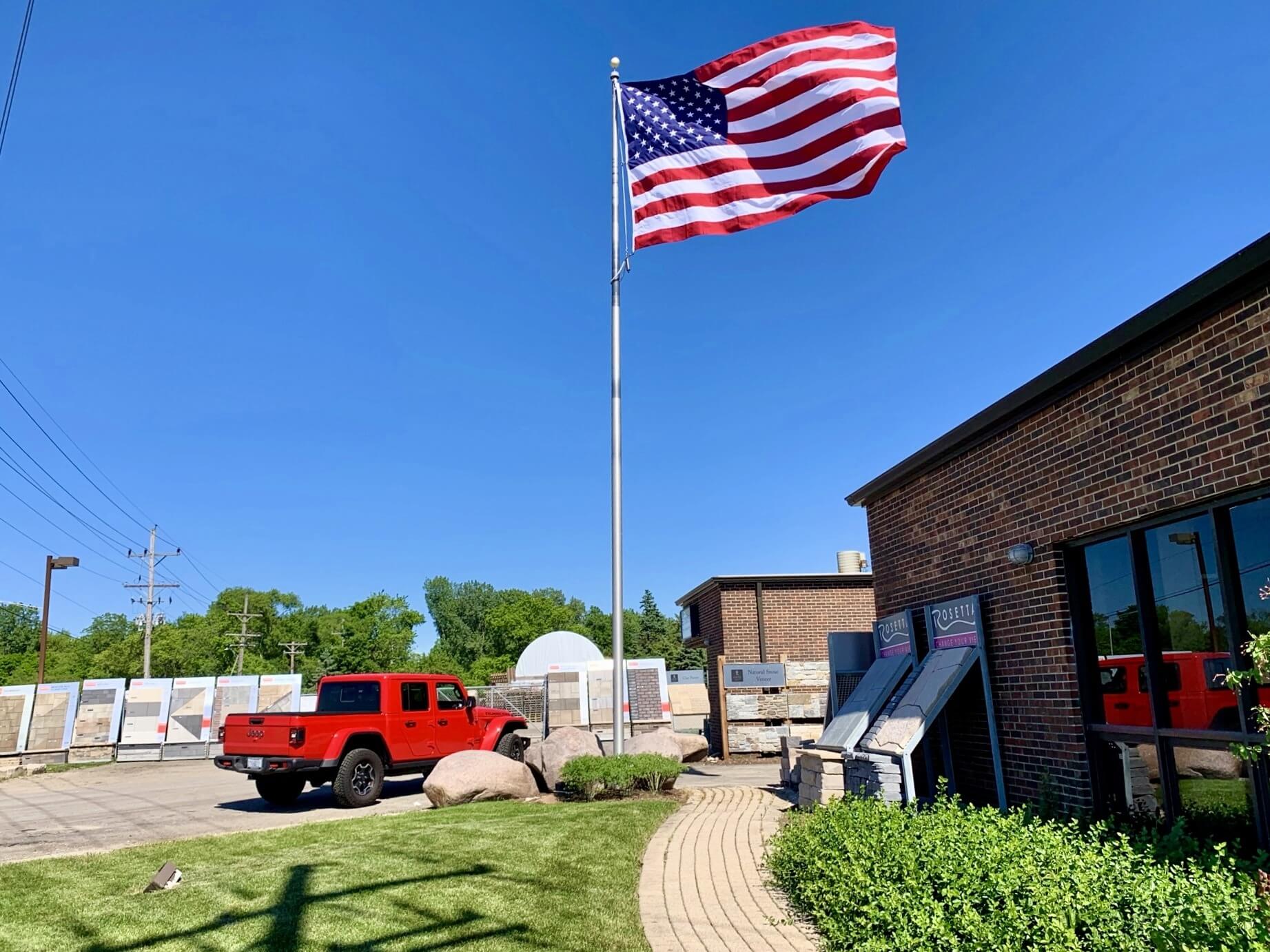 Superior Stone Flagpole
